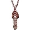 ZZTAE Divertente ciondolo con pene erettile, collana sexy a forma di stelo creativo, collana personalizzata con ciondolo creativo per il sesso, regalo per ornamento con ciondolo in piedi per ragazze