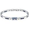 MASERATI Bracciale Uomo in Acciaio, Ceramica, IP Oro Rosa, IP Blu, Collezione Ceramic - JM523ATZ33