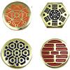 Super6props Alien USCSS Nostromo Weyland Yutani Crew Uniform Pins Collection, 22mm - 25mm, Zinco