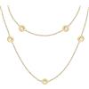 TRUSSARDI Collana Donna in Acciaio, Cristalli, Collezione T-LOGO - TJAXC106