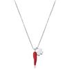 S'Agapõ S'agapõ Collana Donna in Acciaio con Simbolo Cornetto | Collezione Feelings - Sfe06 Donna in Acciaio con Simbolo Cornetto | Collezione Feelings - SFE06