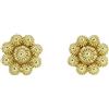 PS Orecchini donna in argento filigrana sarda nido d'ape (Oro giallo)