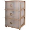 BELLI E FORTI - Cassettiera Pratika Plus 3 cassetti Tortora - h61x37,5x37 cm