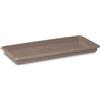 STEFANPLAST - Sottocassetta Maxi Rettangolare Linea Mediterraneo Tortora 80 cm - h6x80x33 cm
