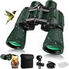 TENGWUDZ Binocolo 20x50 per Adulti, Binocolo Impermeabile HD con Prisma BAK4 e Lente FMC, Telescopio Portatile per Birdwatching, Calcio, Escursionismo