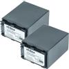 vhbw 2x batteria compatibile con Sony DCR-HC37(E), DCR-HC27(E), DCR-HC47(E) videocamera camcorder (3300mAh, 7,4V, Li-Ion) con infochip