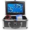 VCHICS Telecamera subacquea per la pesca, Telecamera da pesca subacquea infrarossa a infrarossi da 7 pollici 1 5M 30M 1000TVL. Telecamera da pesca impermeabile for pesci for pesca for ghiaccio/mare per la