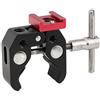 CAMVATE Morsetto Super Crab con fori filettati da 1/4 e 3/8 e attacco per pattino rosso