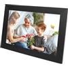 Naroote Frame di Foto Digitale, Interfaccia USB C 1280 X 800 HD IPS, Framework Elettronico Multifunzione 100-240 V per Sala da Pranzo (BLACK)