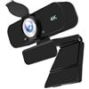 Ijksbehjf Webcam USB con microfoni integrati con cancellazione del rumore e treppiede regolabile per video 1080P 2K 4K in conferenze USB Camera con connettività plug and play