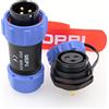 DRRI Weipu SP21 3 Pin posteriore supporto IP67 IP68 impermeabile rapido collegare il connettore del cavo di alimentazione
