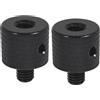 FEICHAO 2 adattatori a vite da 1/4-20 femmina a M5 M6 M8 M10 maschio a vite con foro laterale di rinforzo per accessori cardanici per fotocamera treppiede (da 1/4-20 a M6-1)