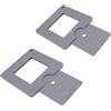 UMCHU 2 mirini fotografici portatili, 8,9 x 8,9 cm, per dipingere e | ABS, regolazione in diverse posizioni, grigio, con micro fori di luce, per la composizione o come aiuto nella separazione dei