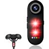 Yanmis Telecamera per Bici con Fanale Posteriore, Telecamera Posteriore Grandangolare 1080P 140° IPX6 Impermeabile 5000 MAh USB C Ricaricabile per Bici Elettriche da Montagna (64G)