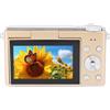 Generic Videocamera Digitale HD con Sensore CMOS 4K Registrazione Video Flip Schermo da 3 Pollici per le Pietre Miliari dei Selfie (GOLD)