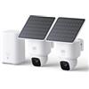 eufy Security SoloCam E30, Kit 2-Cam Pack, Telecamere di Sicurezza Wireless Esterni, Telecamera Solare Esterna Wireless, Pan 360°, Tracciamento AI, Chiarezza 2K, Nessun canone mensile, Memoria locale
