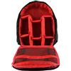 Generico Compatibile con Canon Nikon Sony Zaino for fotocamera esterna impermeabile DSLR digitale Borsa for fotocamera a tracolla Custodia for foto(Red)