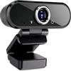 PtaTt Mini webcam HD 1080P con microfono, supporto porta USB for computer desktop portatili, adatta for videoconferenze in tempo reale