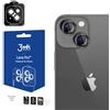 3MK Obiettivo della fotocamera in vetro temperato per iPhone 15 Plus - zu Lens Protection Pro Graphite