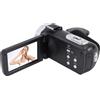 Denash Videocamera da Videocamera da 80 MP 4K, Schermo Rotabile da 3 Pollici, Registratore Digitale Zoom 18x con Flash LED, Ottimo per Viaggi, Videoregistratore Digitale, Fotocamera