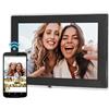 YUEHISY Frame di Foto Digitale, Pianificatore di Calendario Touch Screen Smart da 10,1 Pollici LCD LCD, Album di Cloud Elettronico a Condivisione Remota (Spina europea)