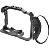 ZHFGJKSO Compatibile con la gabbia for fotocamera Sony A7III A7SIII A7RIV A7M3 con maniglia superiore, attacco a slitta fredda e coda di rondine da 38 mm(With wrist strap)