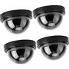 HEEPDD Telecamera di Simulazione ABS, Telecamera di Sicurezza Finta Durevole con Luce LED, Ideale per Supermercati e Hotel (BLACK)