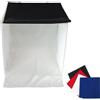 DynaSun PB04 40cm Kit Cubo Professionale Tenda Luce Softbox Diffusore da Tavolo con 4x Fondali Bianco Nero Blu Rosso per Studio Foto Video