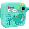 BAOFUYA Fotocamera a Stampa Istantanea, Fotocamera Digitale per Bambini 1080P Lettore MP3 con Stampa Termica Digitale Giocattolo per Regalo per Ragazze e Ragazzi (Dinosauro Verde)