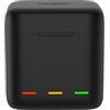 ZEPFJHE Batteria da viaggio Custodia di Ricarica Box Per 13 Fotocamera Nera 3 Slot Cassa Della Batteria Con Sovraccarico Protezione di Azione Camera di Alimentazione Ricarica