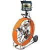 AUBEST Telecamera d'ispezione Telecamera di ispezione a rotazione di piccolo diametro 45 mm for tubo di scarico fognario con lunghezza del cavo di 100 m e schermo a colori da 8 pollici(100m and 512hz sonde)