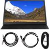 Akozon Monitor Portatile FHD Ultra Sottile da 15,6 Pollici con Tipo C per Tablet PC