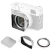 NiSi JetMag Pro - Kit di filtri FUJIFILM X100VI / X100V, argento | Compatibile con FUJI X70/ X100/ X100S/ X100F/ X100T, include filtro UV NC, paraluce, copriobiettivo magnetico