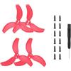 YanLan Elica per drone DJI Avata 2 pale colorate dell'elica leggera ala dell'elica per Avata2 (rosso 2 paia)