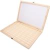 Asixxsix 135 35 Mm Case di Pellicola, 35 Mm 135 Box di Archiviazione del Contenitore per Pellicola con Copertura a Prova di Polvere, 80 Slot in Legno di Stoccaggio del Film Container