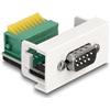 DeLOCK Modulo Easy 45 D-Sub 9 Pin Maschio a Blocco Terminale a 9 Pin 22,5 x 45 mm Marca