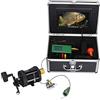 AUBEST Fotocamera da Pesca, Ruota marina da 7 pollici DVR. Registratore 1000TVL Kit videocamera da pesca subacquea 6W LED. Lampada a infrarossi Lights15m 25m 30m Camera da pesca ,Fotocamera per la pesca sub