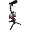 Supersonic SC-2910VK V-Logging Kit per Smartphone Live Stream/Trucco con illuminazione LED dimmerabile per TikTok/YouTube/Instagram/Zoom