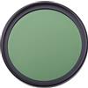 Ymnilian Filtro Polarizzatore, Filtri Fotografici 2 filtri colorati ultrasottili da 49/52/55/58/62/67/72/77/82 mm for obiettivo della fotocamera, colore grigio rosa verde blu rosso marrone(55mm,Full Green)
