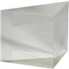LXXOZ 1Pc Prisma ottico triangolare Angolo retto Prismi di riflessione interna Specchio Superficie riflettente rivestita con alluminio e nero (20x20x20mm)