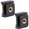 YPREWY 2Pcs Standard Mount Hot Shoe A 1/4 Filo Freddo Adattatore Hot Shoe Per Fotografia Lampeggiante Treppiede Photo Studio Accessori Holder
