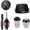 AFGRAPHIC Set di accessori per fotocamera per Canon EF 24-105mm f/4L IS II USM Lens con fotocamera Canon 1DS Mark II inclusa EW83M Sostituzione paraluce, tappo obiettivo, penna di pulizia, pompa aeratore