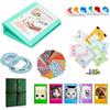 JXE - Kit di accessori per fotocamera per album fotografico, cornice, pellicola decorativa per obiettivi, filtri adesivi, compatibili con Fujifilm Instax Mini 8, 8+ 9, fotocamere istantanee, in GR