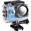 ZASCHMOY Videocamera Sportiva Mini DV Impermeabile - Alta Definizione 1080P con Staffa per Bicicletta, capacità Subacquea 30 M - Videocamera Compatta per Avventurieri (BLUE)