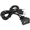Keenso Cavo Jack Maschio Aux Adattatore Cavo di Estensione Universale 1M Car USB Porta 3,5mm
