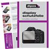 dipos 1x Pellicola Protettiva trasparente per Canon EOS 500D | Si adatta perfettamente, ultra sottile, antigraffio, senza bolle, compatibile con cover, anti impronte, autoadesiva