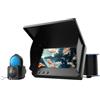BJdfgE Telecamera subacquea da pesca 4,3 pollici 1000TVL 1080P IP68 con visiera parasole Lunghezza cavo 15 m e 30 for lago, barca, ghiaccio(30M 4.3 INCH)