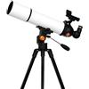 RENYUEH Telescopio Telescopio per adulti 500x80mm con treppiede Zaino, Telescopio per principianti, con oculare da 10mm, 23mm Specchio eretto da 90 gradi
