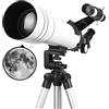 WOWCSXWC Professional Astronomical Telescope, 400X70mm HD Powerful Zoom Spotting Telescope with Portable Tripod Backpack Gift, Night Vision Deep Space Star View Moon WOWCSXWC