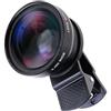 SueaLe Obiettivo della fotocamera del telefono regolabile 0.45x Angoli molto ampi Macro Fotografia Aggiornamenti Allegato Per Viaggi All'aperto Portatile Del Telefono Della Macchina Fotografica Attacco